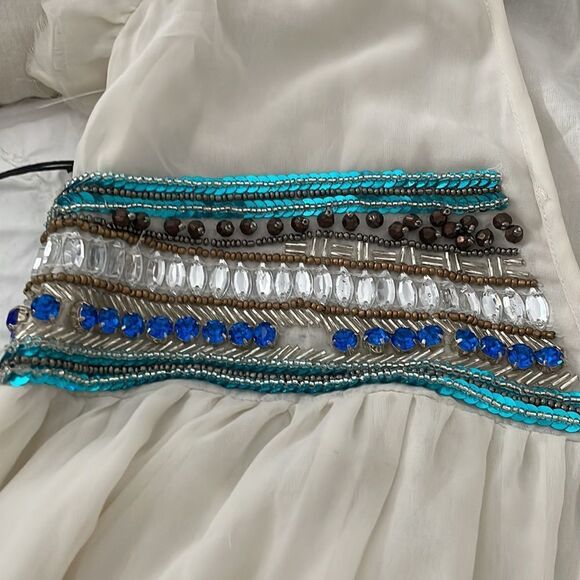 TULAROSA x REVOLVE Stella Dress in Ivory SIZE S NWOT Retail 278.00 BEADS IN TACT - Picture 9 of 14